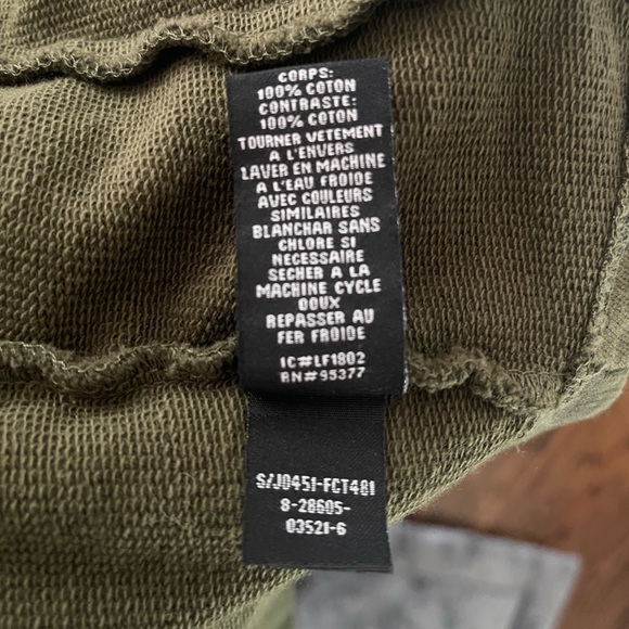 Anthropologie Sanctuary Green Cotton Camouflaged Hooded Bell Long Sleeve Jacket - Picture 13 of 13